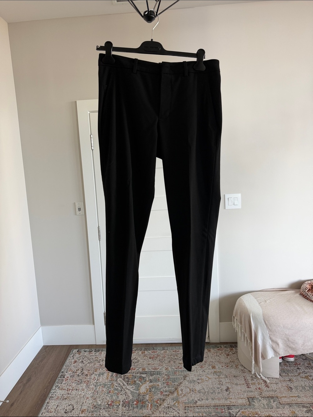 Kit and Ace Men's Black Dress Pants - Slim Tailored